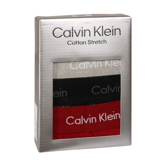 3PACK Мъжки боксерки Calvin Klein многоцветен (NB3057A-QYP)