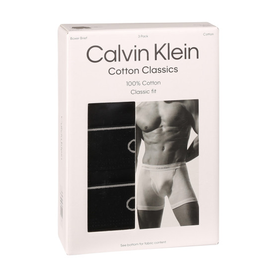 3PACK Мъжки боксерки Calvin Klein черено (NB4003A-001)