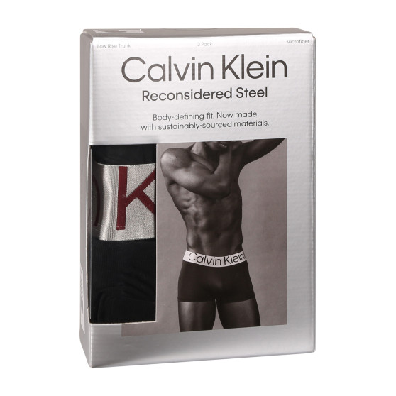 3PACK Мъжки боксерки Calvin Klein черено (NB3074A-Q09)